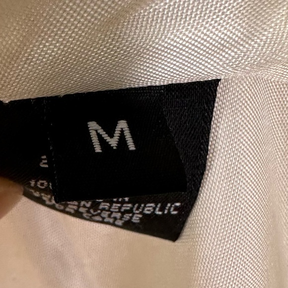 MARVIN RICHARDS Wool Tweed Cream Large Button Twee Pea Coat M - Picture 12 of 12